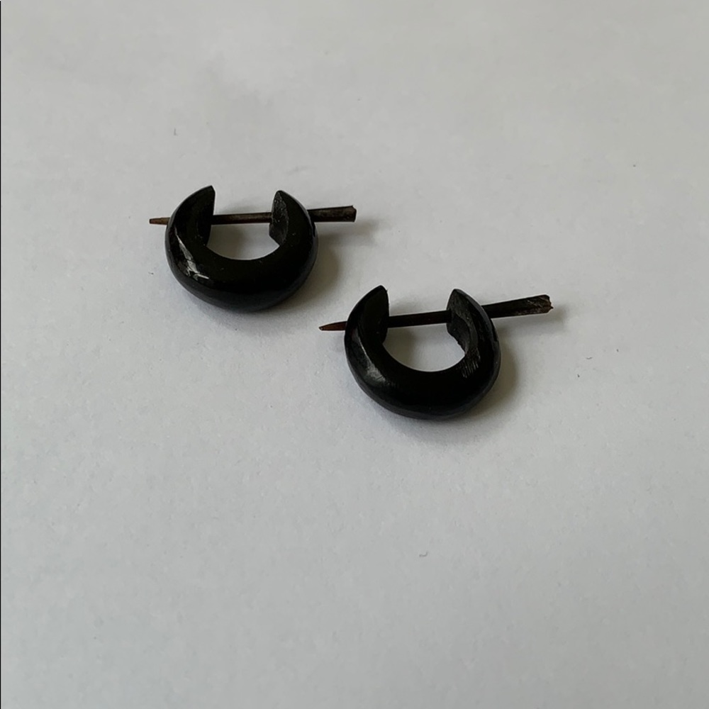 Vintage Handmade Wooden Earrings